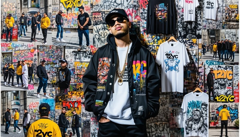 A dynamic collage of streetwear, art, and urban life representing t2yc's commitment to real street culture. A dynamic collage of streetwear, art, and urban life representing t2yc's commitment to real street culture.